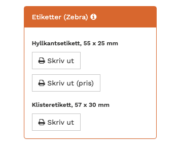 Skriv ut QR-etikett